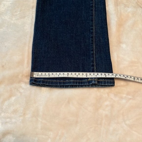 Simply Vera Vera Wang Boot Cut Jeans Size 8 Dark Wash Button Pockets - Picture 6 of 9